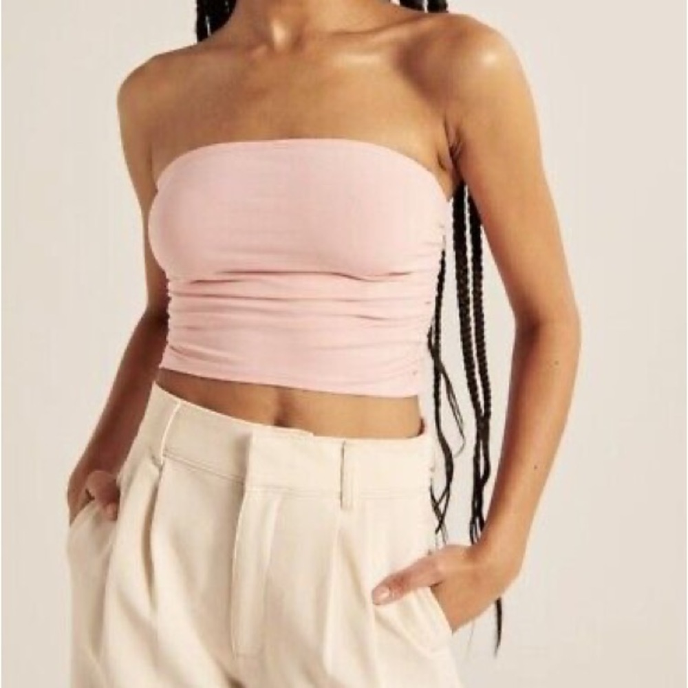 NWT A&F Pink Cropped Tube Top
